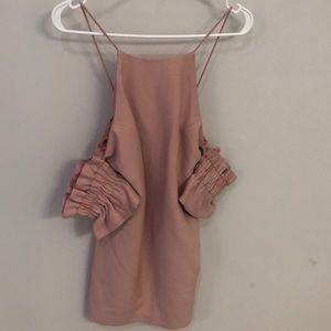 Cold shoulder cocktail dress